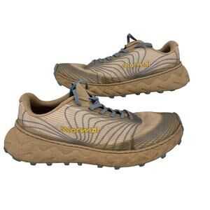 NNormal Tomir Sneaker Womens Size 8.5 Sand Blue Lace Up Athletic Trail Running